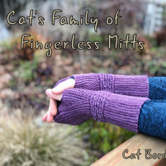 Cat’s Family of Fingerless Mitts – an ebook