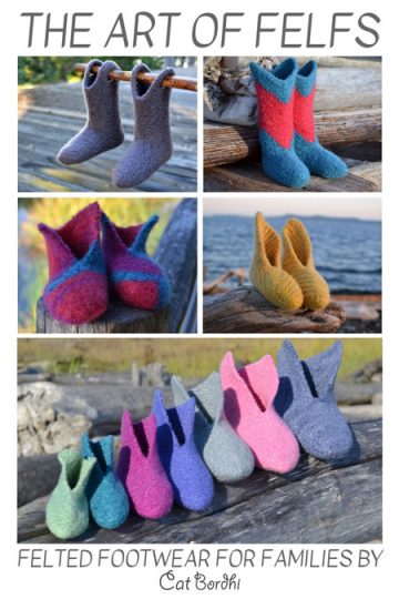 These knitted slipper patterns will warm the hearts and feet of those you love! This eBook of Cat Bordhi's Felf patterns and the instructional videos will keep your knitting needles busy and all of the proceeds go to a wonderful cause, SD Ireland Cancer Research Fund.