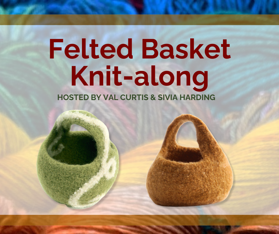 Felted Sweater Knitting Basket, This is a knitting basket I…